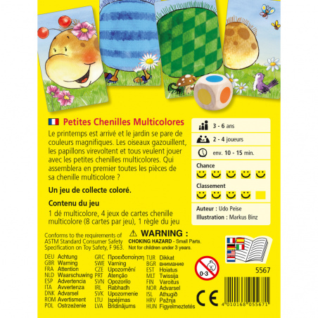 Petites Chenilles Multicolores