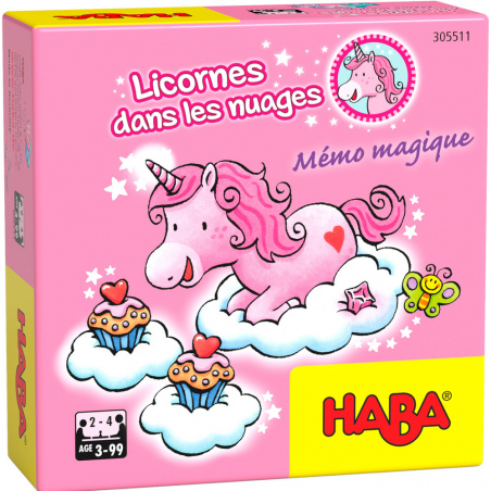 Licornes dans les nuages - Mémo magique