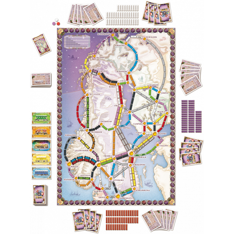 Plateau Les Aventuriers du Rail : Scandinavie