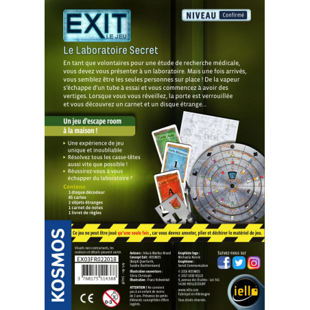 EXIT : Le Laboratoire Secret