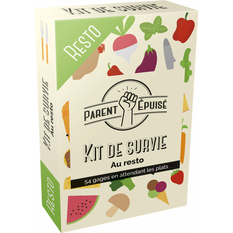 Boîte de jeu Parent Epuisé : Kit de Survie Restaurant