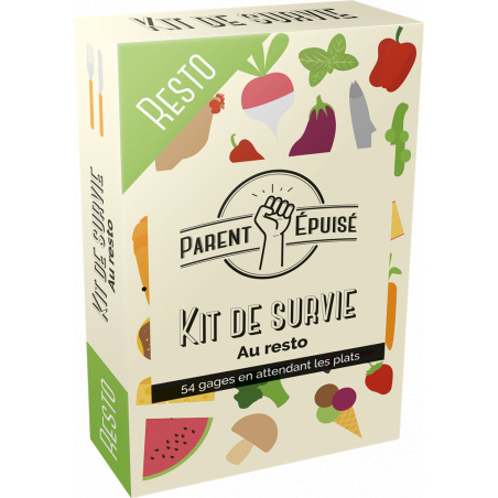 Boîte de jeu Parent Epuisé : Kit de Survie Restaurant