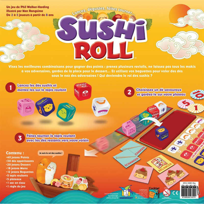 Jeu familial Sushi Roll
