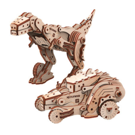 Dinocar modele 3D mobile en bois