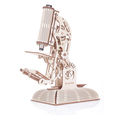 Microscope maquette 3D mobile en bois